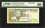 2003-13年蒙古银行500 Tugrik。样张。PMG Gem Uncirculated 66 EPQ.