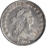 1803 Draped Bust Half Dollar. O-103, T-3. Rarity-3. Large 3. VF Details--Cleaned (PCGS).