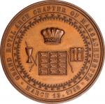 1798 (1898) Grand Royal Arch Chapter of Massachusetts First Meeting Centennial Medal. Bronze. Mint S