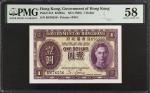 1936年香港政府一圆。HONG KONG. Government of Hong Kong. 1 Dollar, ND (1936). P-312. PMG Choice About Uncircu