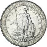GREAT BRITAIN. Trade Dollar, 1900-C. NGC AU-58.