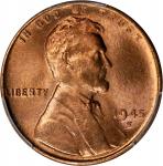 1945-S Lincoln Cent. MS-67+ RD (PCGS). CAC.
