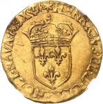 FRANCE / CAPÉTIENS Henri IV (1589-1610). Écu d’or au soleil, 2e type 1595, &, Aix-en-Provence.