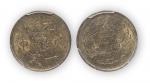光绪戊申中心“总”一文铜币一枚，PCGS MS63，金盾