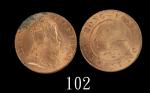 1904H年香港爱德华七世铜币一仙1904H Edward VII Bronze 1 Cent (Ma C4). PCGS Genuine Environ damage - UNC Detail 金盾