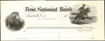 Leadville, Colorado. ND (18xx). First National Bank, Check Proof Uncirculated.