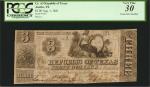 Austin, Texas. Republic of Texas. August 1, 1841. $3. PCGS Currency Very Fine 30.