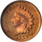 1864 Indian Cent. Bronze. Snow-PR2. Proof-66 RB (PCGS).