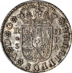SPAIN. 2 Reales, 1732-S PA. Seville Mint. Philip V (1700-46). PCGS MS-63 Secure Holder.