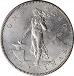 PHILIPPINES. Peso, 1904-S. San Francisco Mint. PCGS AU-58.