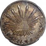 MEXICO. 4 Reales, 1855-Mo GF/GC. Mexico City Mint. NGC MS-63.