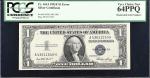 Fr. 1614. 1935E $1 Silver Certificate. PCGS Currency Very Choice New 64 PPQ. Mismatched Serial Numbe