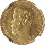 RUSSIA. 5 Rubles, 1901-OB. St. Petersburg Mint. Nicholas II. NGC MS-66.
