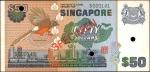 SINGAPORE. Board of Commissioners of Currency. 50 Dollars, ND (1976). P-13s. Uncirculated.