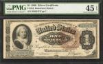 Fr. 219. 1886 $1 Silver Certificate. PMG Choice Extremely Fine 45 EPQ.
