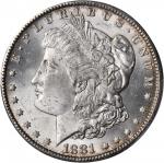1881-CC Morgan Silver Dollar. MS-64 (PCGS). CAC.