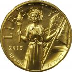 2015-W American Liberty High Relief $100 Gold Coin. MS-70 (PCGS).