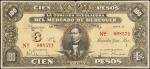 MEXICO--REVOLUTIONARY. La Comision Reguladora Del Mercado de Henequen. 100 Pesos, 1916. M4166A. Very