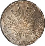 MEXICO. 8 Reales, 1883-Ga TB. Guadalajara Mint. NGC MS-64.