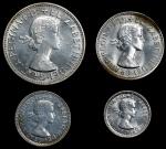 AUSTRALIA. Silver Proof Set, 1957. Melbourne Mint. Elizabeth II. GEM PROOF.