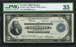 Fr. 749. 1918 $2 Federal Reserve Bank Note. Boston. PMG Choice Very Fine 35.