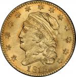 1818 Capped Head Left Half Eagle. Bass Dannreuther-1. Rarity-5. Mint State-65 (PCGS).