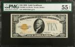 Fr. 2400. 1928 $10 Gold Certificate. PMG About Uncirculated 55 EPQ.