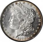 1878 Morgan Silver Dollar. 7 Tailfeathers. Reverse of 1878. MS-63 (PCGS).