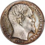 DANISH WEST INDIES. 20 Cents, 1859. Copenhagen Mint. Frederik VII. PCGS PROOFLIKE-65.