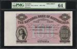 AUSTRALIA. National Bank of Australasia. 100 Pounds, 1895. P-Unlisted. Specimen. PMG Choice Uncircul