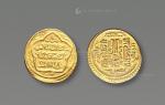 13882  伊尔汗王朝不赛因金币一枚，直径：22.80mm，重：8.66g，极美品