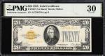 Fr. 2402. 1928 $20 Gold Certificate. PMG Very Fine 30.