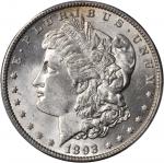 1893 Morgan Silver Dollar. MS-63 (PCGS).