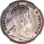 Straits Settlements, 20 cents, Royal Mint satin finish silver VIP PROOF, 1903, Royal Mint satin or m