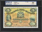 SCOTLAND. National Bank of Scotland. 5 Pounds, 1955. P-259d. WBG Very Fine 30.