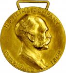 1938 H.J. Heinz Company Faithful Service Medal. Gold. 14-Karat Gold. 31.3 mm, excluding loop. 18.45 