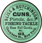 New York--New York. "1776" Bliss and Hutchinson, Guns and Sporting Goods. Bowers-NY-3778, Rulau-42. 