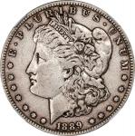 1889-CC Morgan Silver Dollar. VF-30 (NGC). CAC.