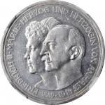 GERMANY. Anhalt-Dessau. 5 Mark, 1914-A. Berlin Mint. NGC MS-61.