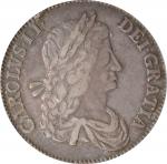 GREAT BRITAIN. Crown, 1663. London Mint. Charles II. PCGS EF-45.