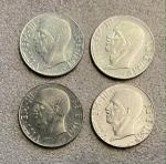Savoia coins and medals 20 Centesimi 1943 - Nomisma 1306 AC R Lotto di 4 monete come da foto   887