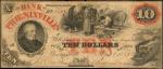 Phoenixville, Pennsylvania. Bank of Phoenixville. April 1, 1864. $10. Fine.