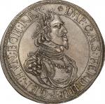 アウクスブルク(Augsburg), 1642, 銀(Ag), 1ﾀｰﾚﾙ Thaler, NGC UNC DETAILS CLEANED, 極美, EF, フェルディナンド3世像 1ターレル銀貨 1