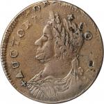 1787 Connecticut Copper. Miller 24-g.5, W-3075. Rarity-5+. Draped Bust Left—Double Struck— EF-45 (PC