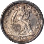 1854 Liberty Seated Dime. Arrows. MS-66+ (PCGS). CAC.