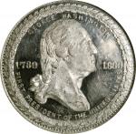 1889 Inaugural Centennial Medal. George Washington First President - Federal Hall. Musante GW-1097, 