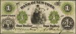 New York, New York. Bank of New York. 1861. $1. Extremely Fine.