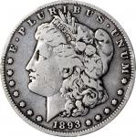 1893-S Morgan Silver Dollar. VG Details--Cleaned (PCGS).