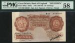 x Bank of England, K.O. Peppiatt, specimen 10/-, ND (1948), serial number R00 000000, brown, Britann