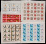 个性化邮票大版张一组约173版，共有6个品种